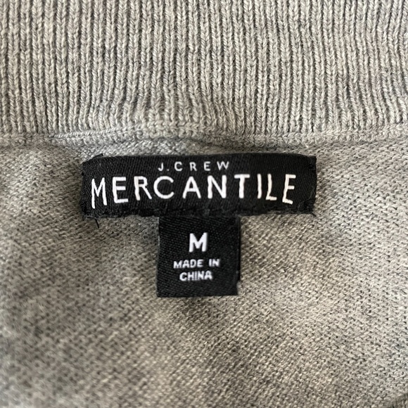 J. CREW MERCANTILE GRAY BOW NECK 3/4 SLEEVE SWEATER MEDIUM J7849 - Picture 8 of 9